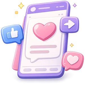 Cartoline personalizzate per Social Media