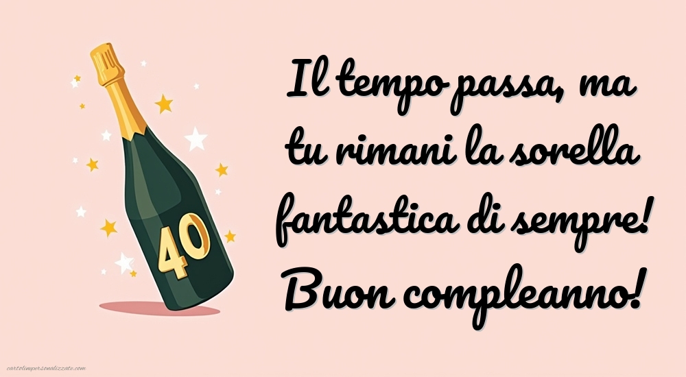 Tazza 40° Compleanno, 340 Ml, Porcellana Bianca Con Manico Verde E Interno Rosso, Scatola Regalo