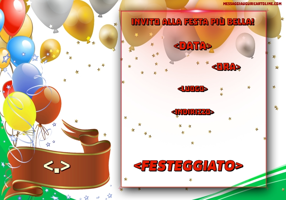 Invito alla festa più bella | Crea inviti personalizzati di compleanno