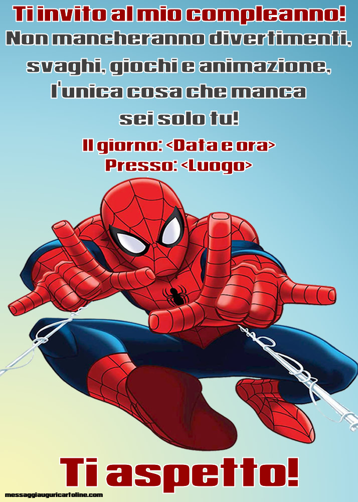 Biglietti Invito Compleanno Bambini Avengers Da Stampare