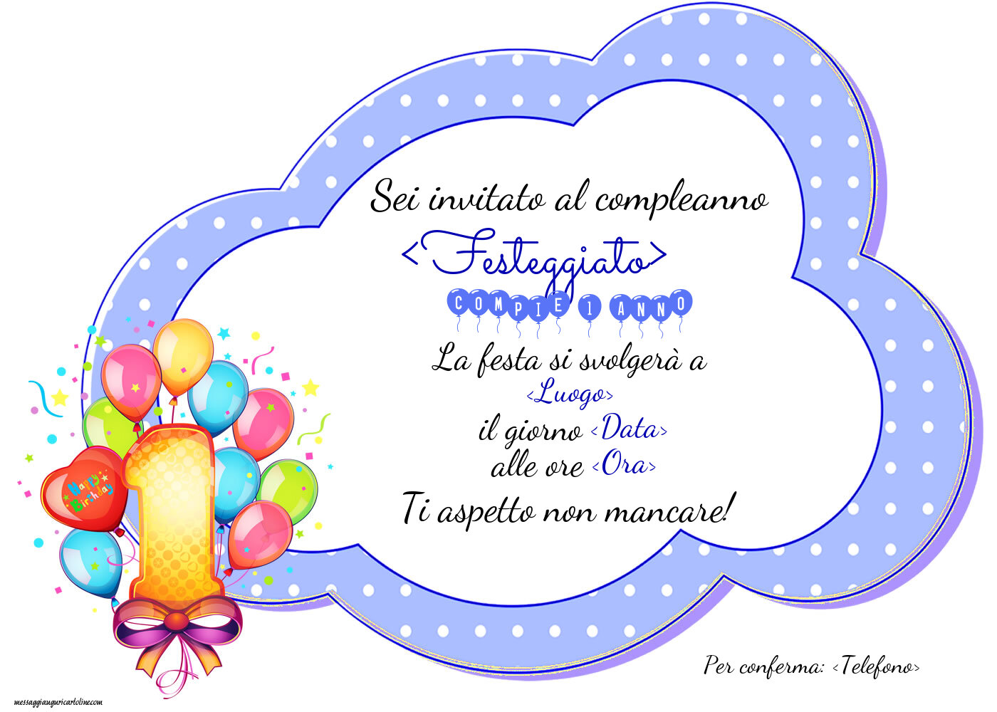 tema compleanno 1 anno bimbo