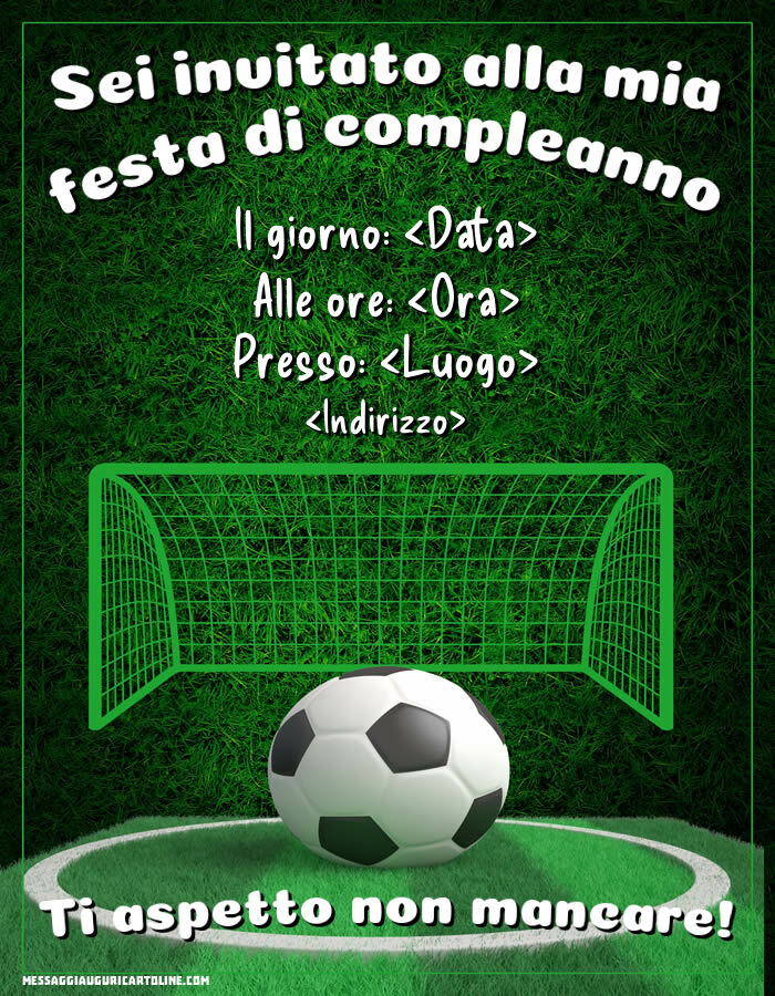 Biglietti D'Invito Per Compleanno A Tema Calcio – Pacco Regalo Per Bambini, Design Pallone Da Calcio, 100% Made In Germany
