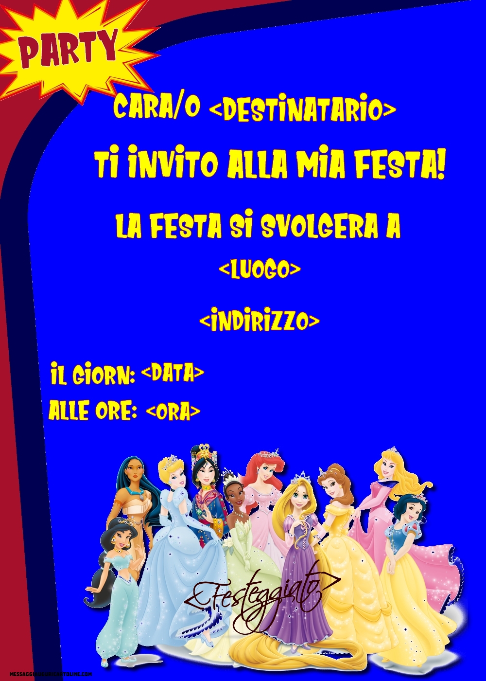 Invito Classico Con Età Modificabile | Crea Inviti Personalizzati Di - Foto 5