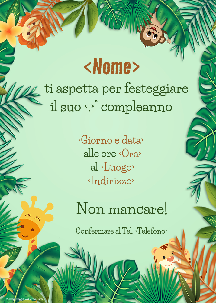 3 Tovaglie In Plastica Con Animali Della Giungla – 274x137 Cm Per Compleanno E Baby Shower - 2
