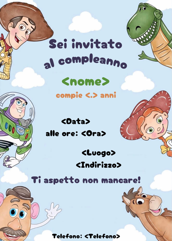 Invito Digitale Toy Story - Il Mondo Dei Giocattoli | GRATUITO | WHATSAPP - Foto 5