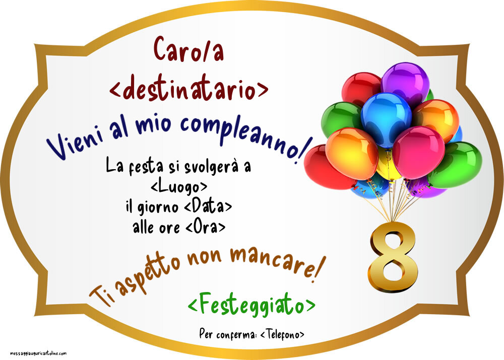 Inviti personalizzati di compleanno per bambini | Pagina 12