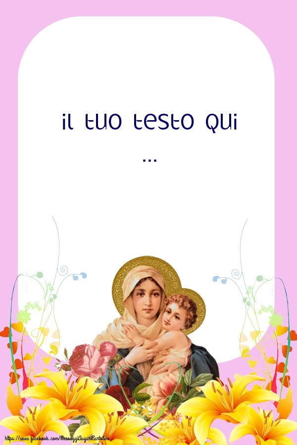 Crea cartoline personalizzate con testo di Assunzione della Beata Vergine Maria | Cartoline per la Assunzione della Beata Vergine Maria