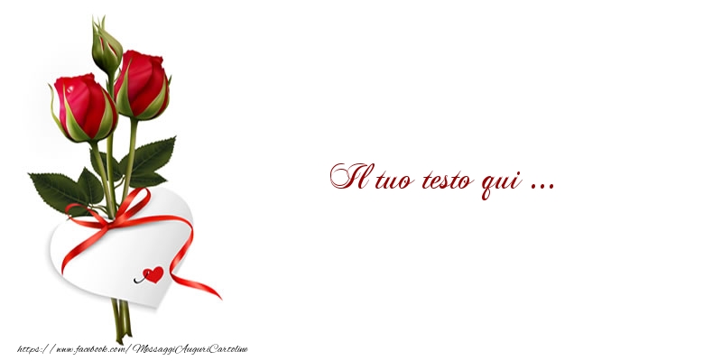 Crea cartoline personalizzate con testo di compleanno | Fiori e cuore