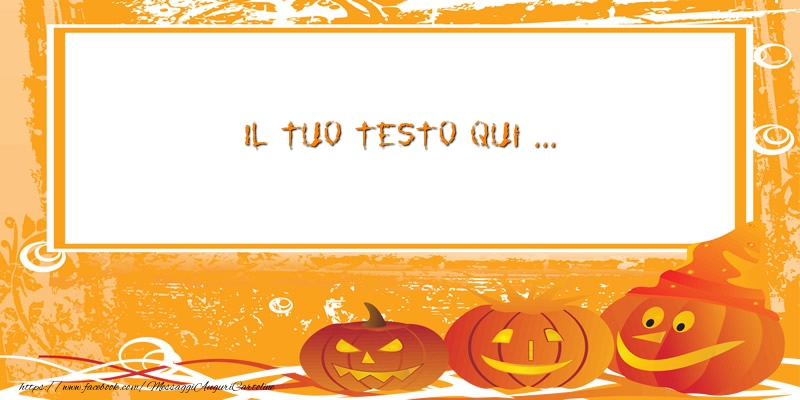 Crea cartoline personalizzate con testo halloween | Sfondo Halloween