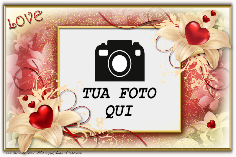 Crea cartoline personalizzate d'amore | Foto cuori