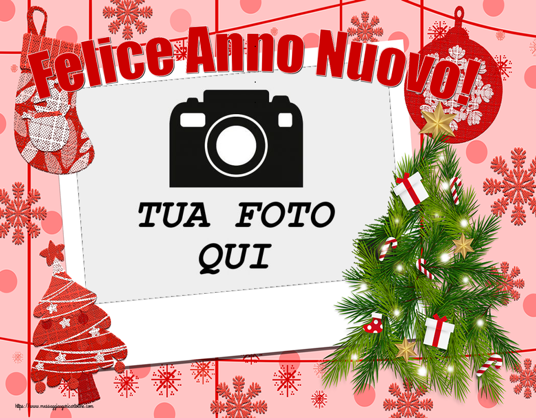 Crea cartoline personalizzate di Buon Anno | Felice Anno Nuovo! - Cornice foto di Buon Anno