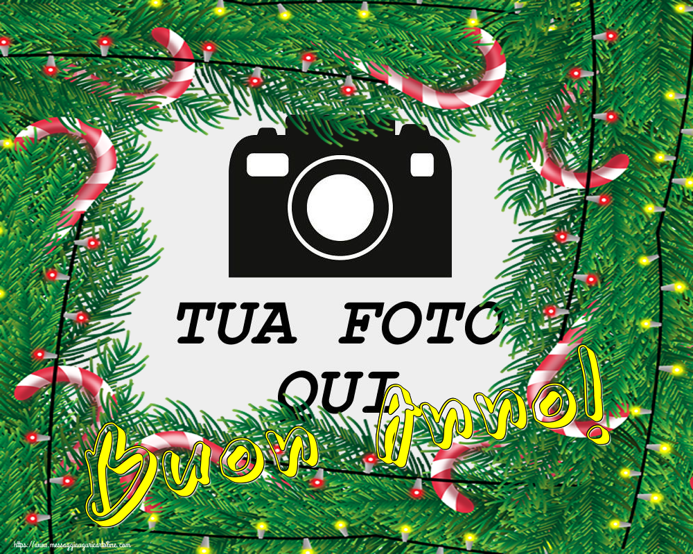 Crea cartoline personalizzate di Buon Anno | Buon Anno! - Cornice foto di Buon Anno
