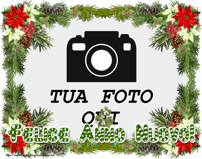 Crea cartoline personalizzate di Buon Anno | Felice Anno Nuovo! - Cornice foto