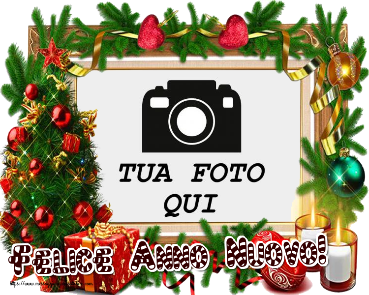 Crea cartoline personalizzate di Buon Anno | Felice Anno Nuovo! - Cornice foto