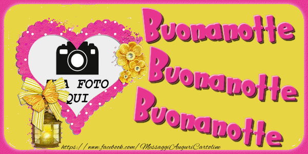 Crea cartoline personalizzate di buonanotte | Buonanotte