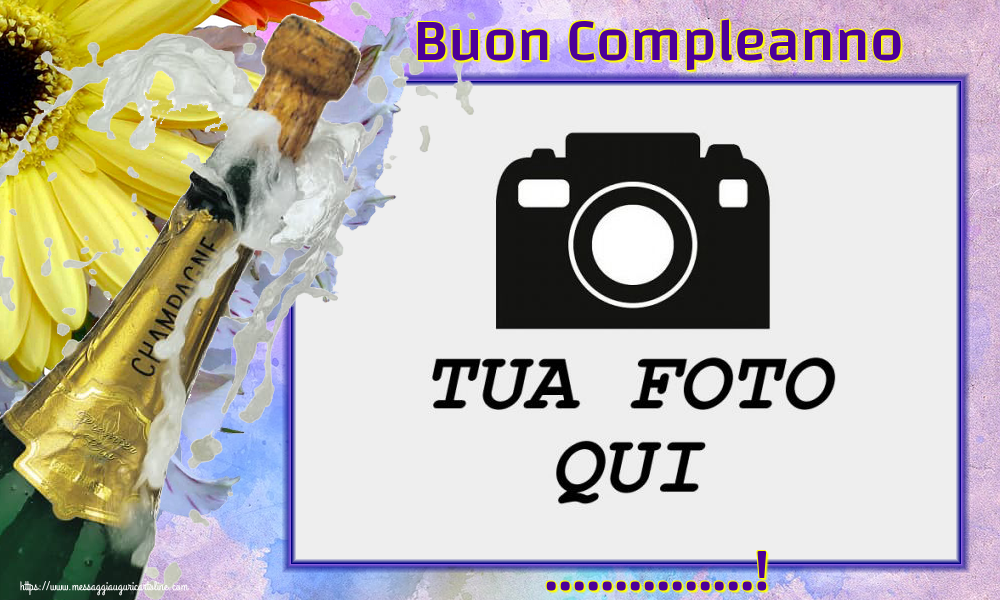 Crea cartoline personalizzate di compleanno | Buon Compleanno ...! - Cornice foto di Compleanno
