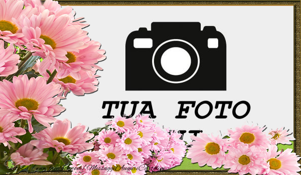Crea cartoline personalizzate con foto | Biglietto di auguri personalizzato con foto fiori
