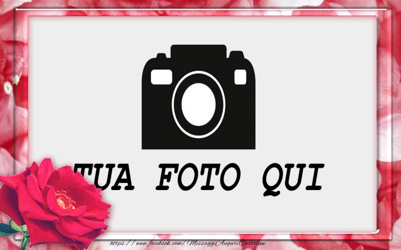 Crea immagini personalizzate con foto | Cartolina personalizzata con fiori