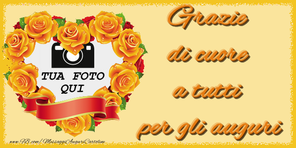 Dire Grazie Semplicemente Grazie A Tutti Per Gli Auguri Crea cartoline personalizzate con foto | Grazie | Grazie di cuore a