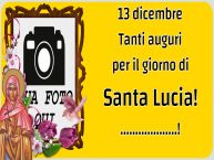 Crea cartoline personalizzate di Santa Lucia | 13 dicembre Tanti auguri per il giorno di Santa Lucia! ...!