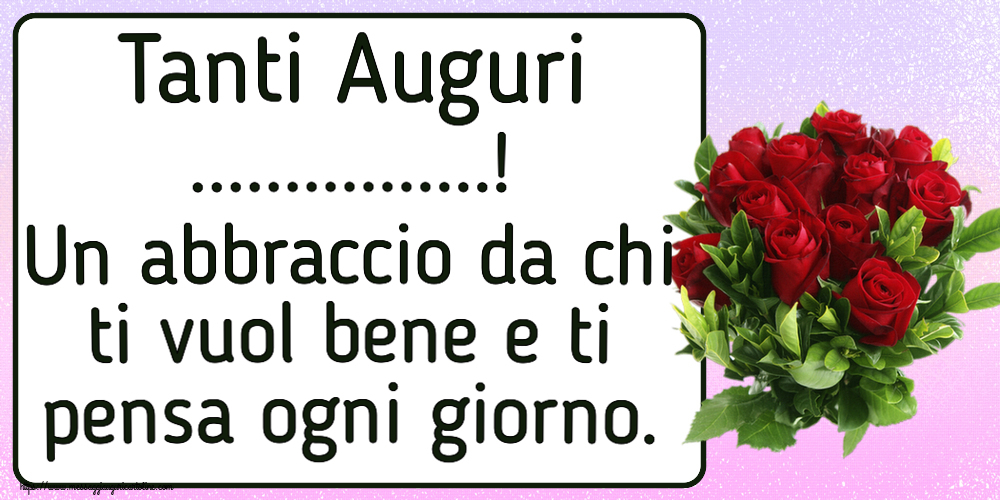 Crea cartoline personalizzate di auguri | Messaggio di auguri personalizzato con rose rosse