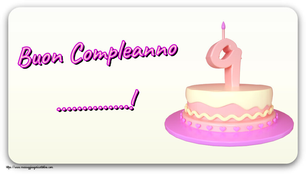 Crea Cartoline Personalizzate Con Nome Bambini Buon Compleanno Torta 9 Anni Cartolinepersonalizzate Com