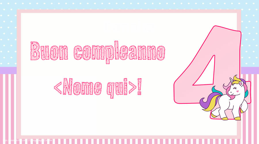 Invito Con Unicorno E Arcobaleno Per Bambina Di 4 Anni | Crea Inviti Personalizzati Di - Foto 8