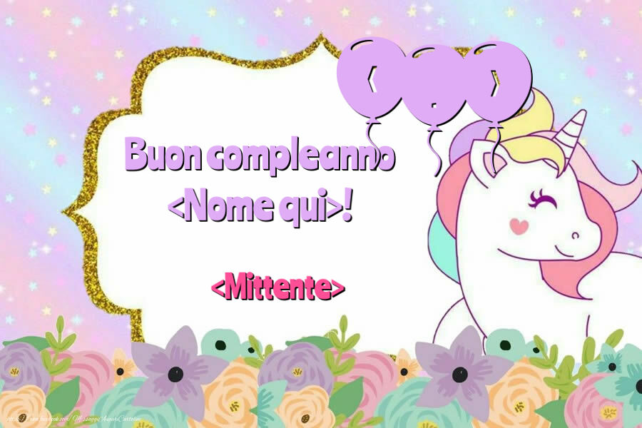 My Sweet Blog: Compleanno Unicorno: invito digitale per messaggistica