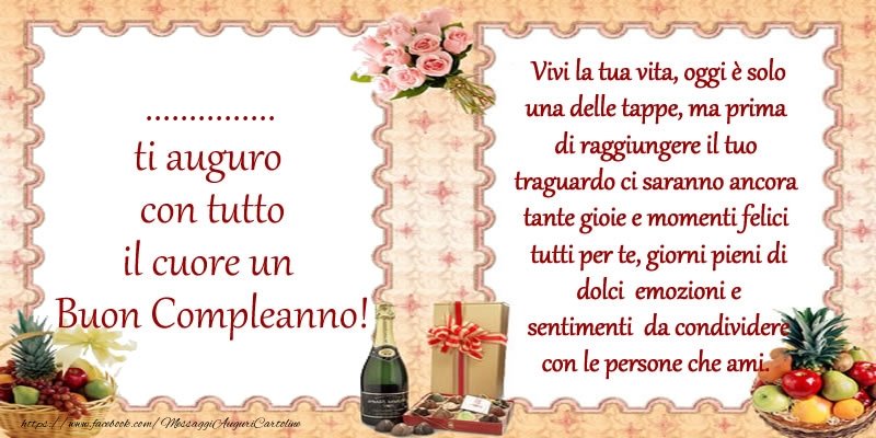 Crea Cartoline Personalizzate Con Nome Compleanno Ti Auguro Con Tutto Il Cuore Un Buon Compleanno Cartolinepersonalizzate Com