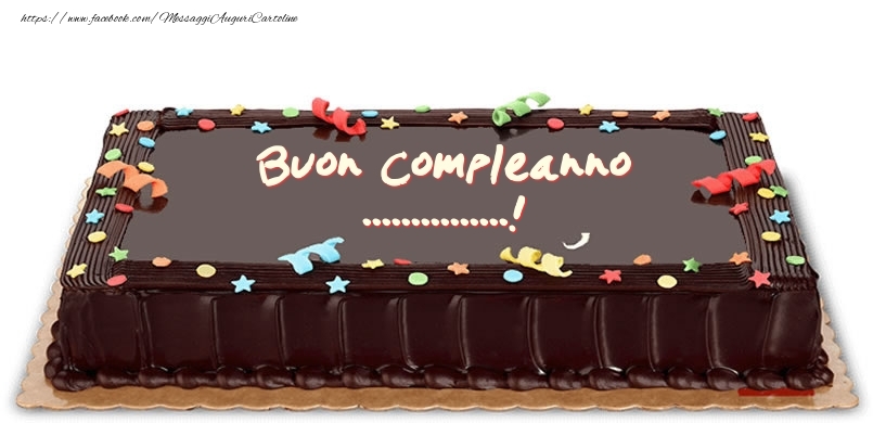Crea cartoline personalizzate di compleanno | Scrivere nome su torta con stelle e coriandoli - Buon Compleanno!