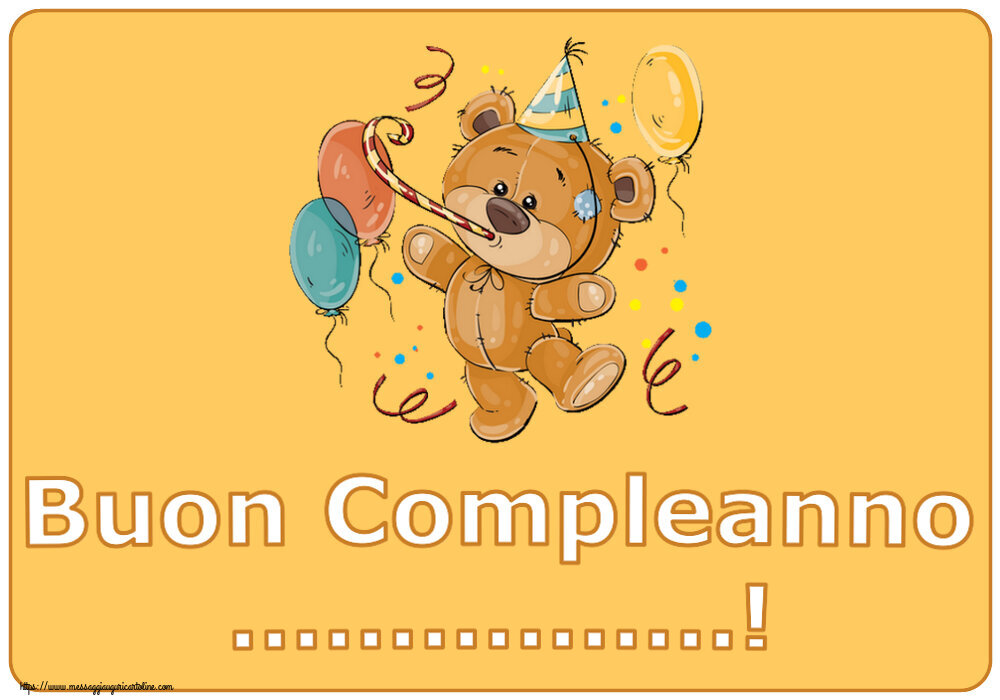 Crea cartoline personalizzate di compleanno | Buon Compleanno ...!