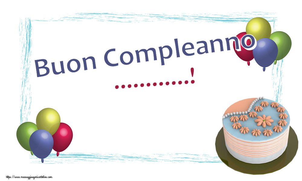 Crea cartoline personalizzate di compleanno | Buon Compleanno ...! ~ torta floreale