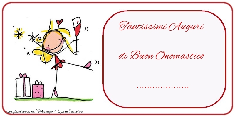 Crea cartoline personalizzate di onomastico | Tantissimi Auguri di Buon Onomastico ...
