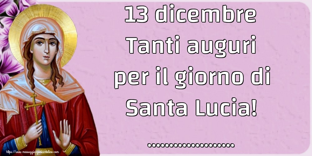 13 dicembre Tanti auguri per il