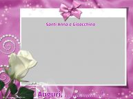 Crea cartoline personalizzate Santi Anna e Gioacchino | Santi Anna e Gioacchino Auguri, ...! - Cornice foto