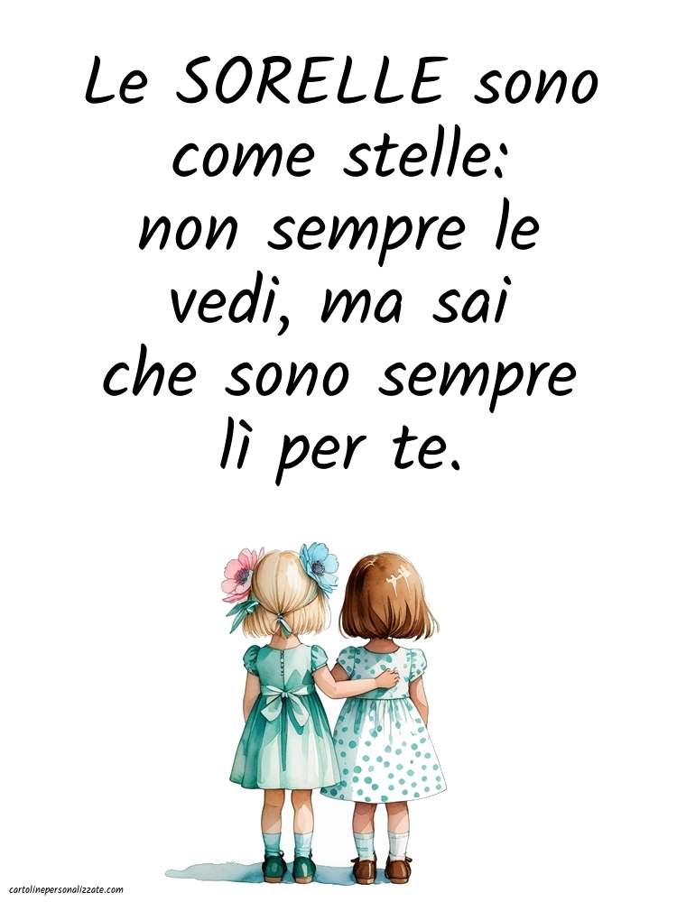 Immagini con frasi belle per Facebook: Sorelle