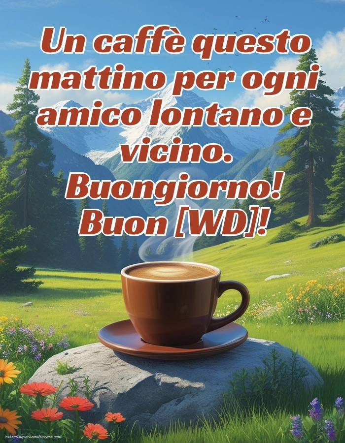Immagini con Frasi di Buongiorno per Facebook: Caffè