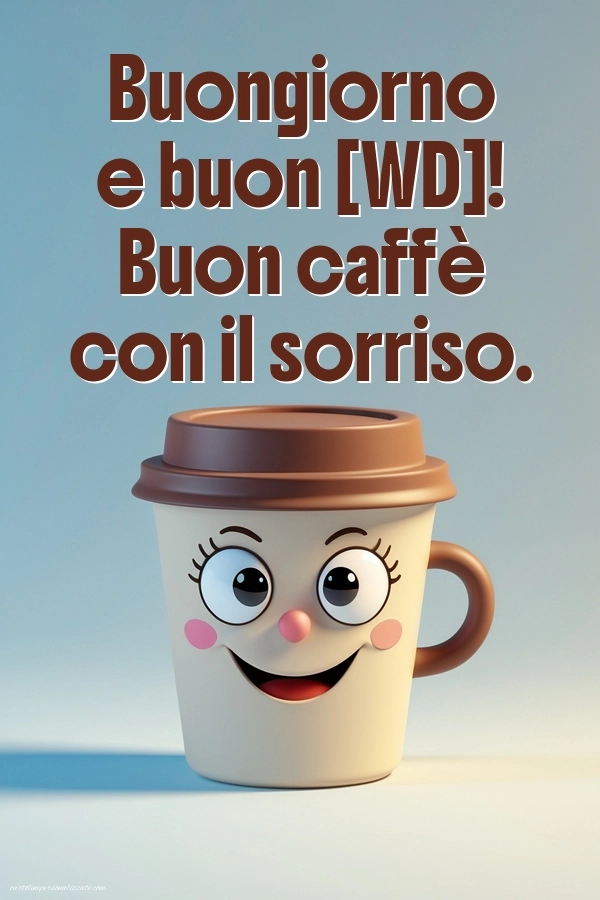 Immagini con Frasi di Buongiorno per Facebook: Caffè