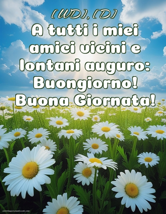 Immagini con Frasi di Buongiorno per Facebook: Paesaggio primaverile