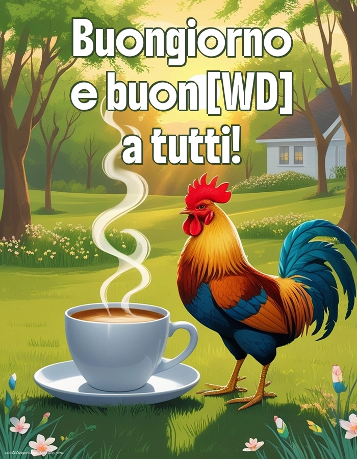 Immagini con Frasi di Buongiorno per Facebook: Caffè