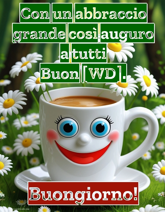 Immagini con Frasi di Buongiorno per Facebook: Caffè