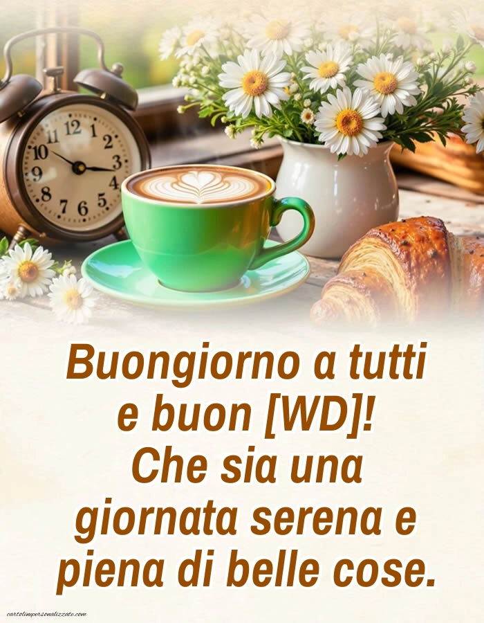 Immagini con Frasi di Buongiorno per Facebook: Paesaggio primaverile