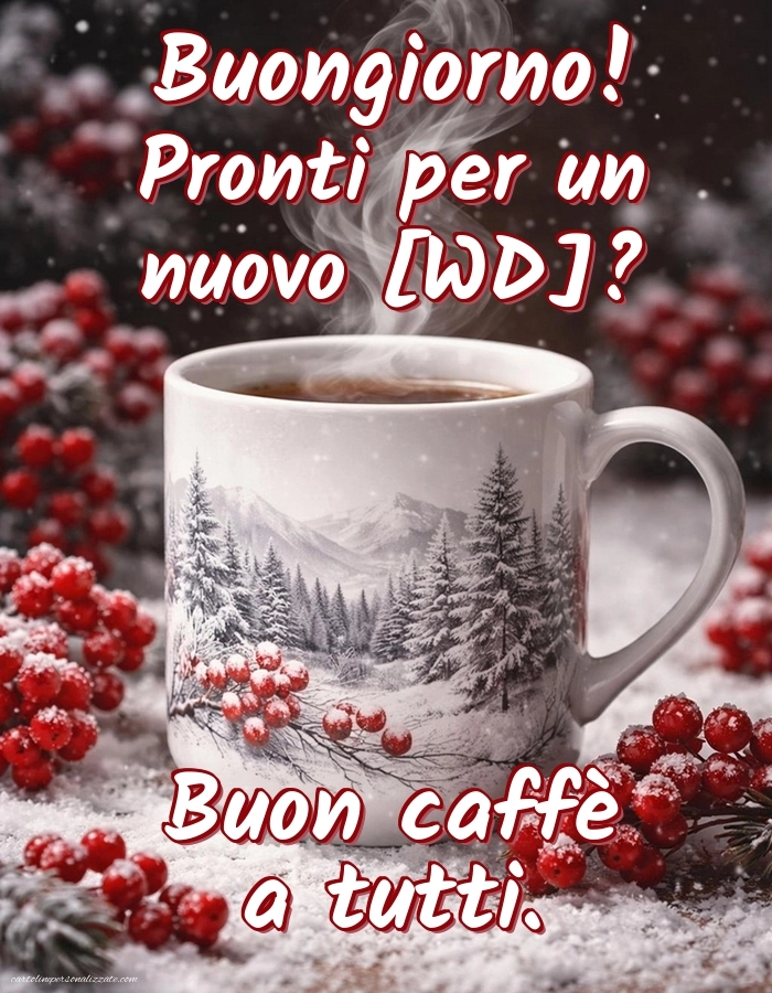 Immagini con Frasi di Buongiorno per Facebook: Caffè