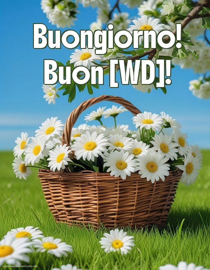 Immagini con Frasi di Buongiorno per Facebook: Paesaggio primaverile