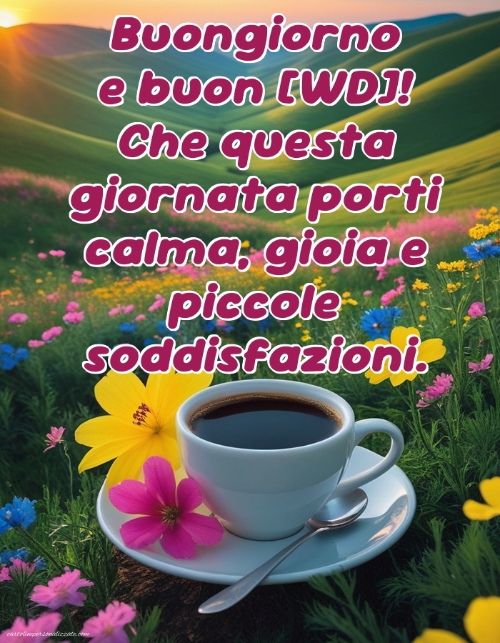 Immagini con Frasi di Buongiorno per Facebook: Caffè