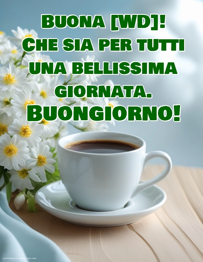 Immagini con Frasi di Buongiorno per Facebook: Caffè