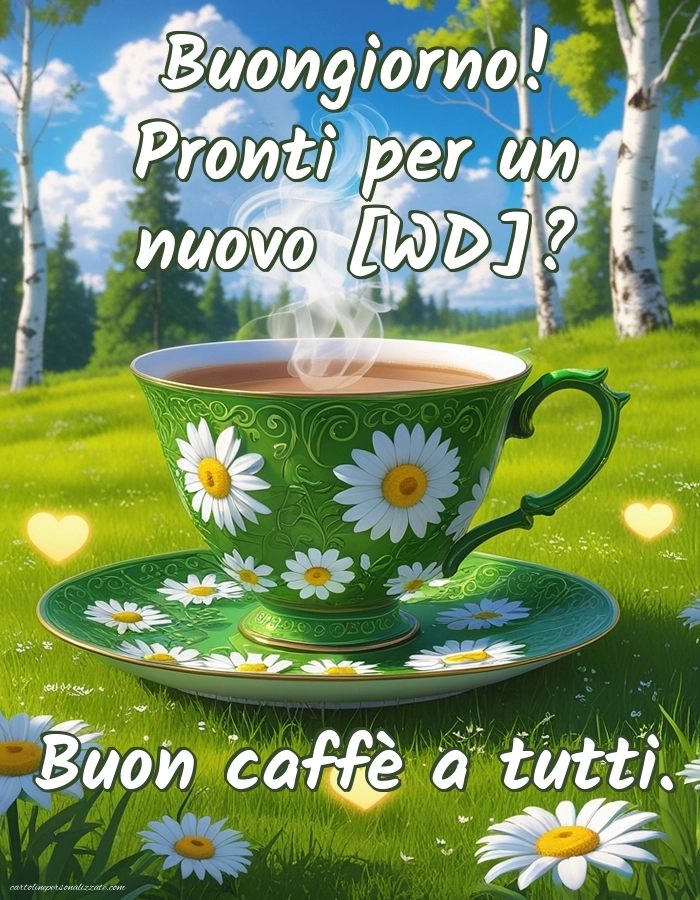 Immagini con Frasi di Buongiorno per Facebook: Caffè