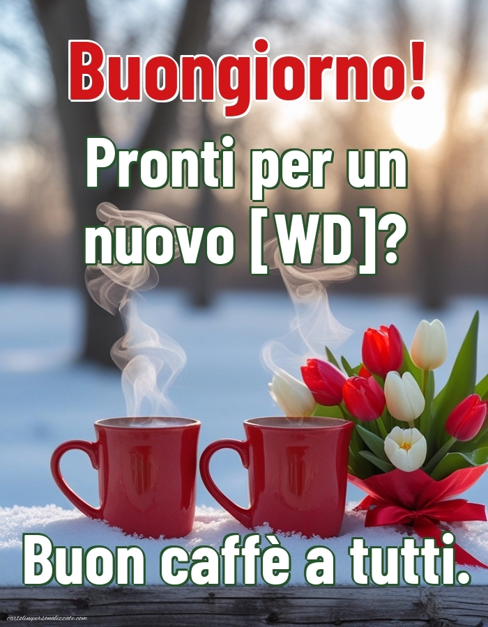 Immagini con Frasi di Buongiorno per Facebook: Caffè