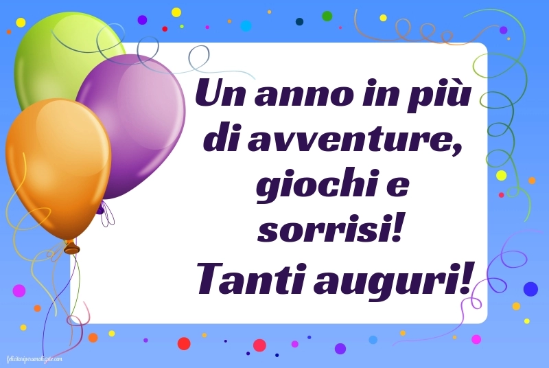Immagini di Buon Compleanno per Bambini: Palloncini
