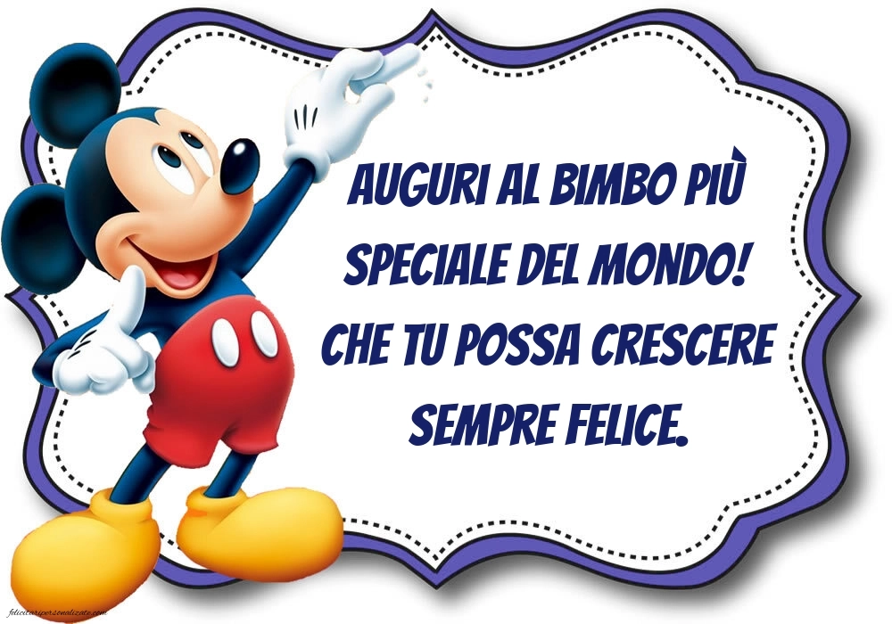 Immagini di Buon Compleanno per Bambini: Topolino